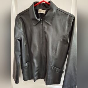 Black Faux Leather Jacket